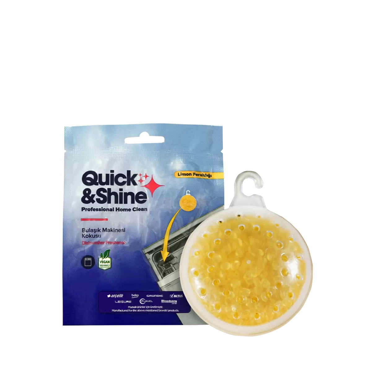 Quick & Shine Bul Mak Koku Limon Quick&Shine Bulaşık Makinesi Temizlik ve Bakım Ürünleri