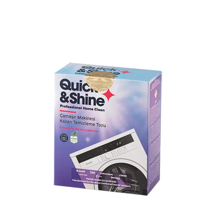 Quick & Shine Kazan Temizleyici (Vegan) Çamaşır Makinesi Temizlik ve Bakım Ürünleri