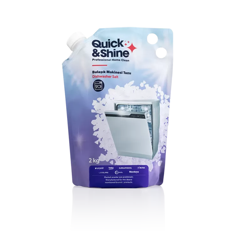 Quick & Shine Bulaşık Makinesi Tuzu (2 kg) Bulaşık Makinesi Temizlik ve Bakım Ürünleri
