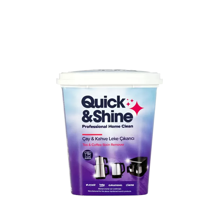 Quick & Shine Çay & Kahve Makinesi Temizleyici Küçük Ev Aleti Temizlik ve Bakım Ürünleri