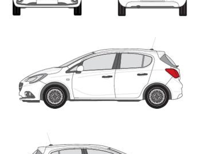 936-007 Opel Astra 5d 2010 Sonrası 2015 Sonrası Corsa 2007 Sonrası Meriva 2003 Sonrası