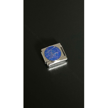 Kova Burcu, İtalyan Nom Bileklik için Çelik Charm 22, Kasa Gümüş Renk (BİLEKLİK DAHİL DEĞİLDİR!!)