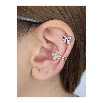 Küpe, Kararmayan Çelik, Kıkırdak bölgesi, , Altın Renk, Model502