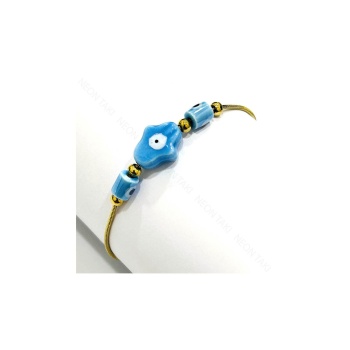 Mavi Boncuklu, Paslanmaz Çelik Halhal 2, Altın Renk