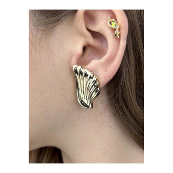 Kanat Figürlü, Küpe 325, Altın Renk