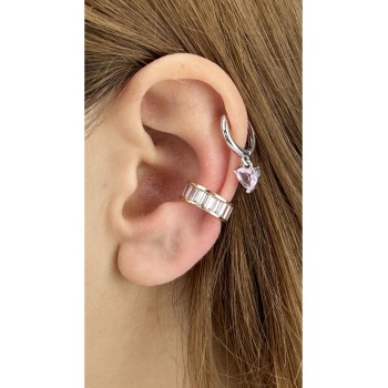 Zirkon Taşlı, Kulak Kıkırdak Bölgesi Küpe 330, Altın Renk