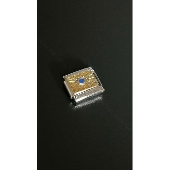 Göz, İtalyan Nom Bileklik için Çelik Charm 10, Gümüş Renk (BİLEKLİK DAHİL DEĞİLDİR!!)