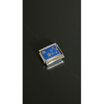 Charm, İtalyan Bileklik için, Kararmayan, Yıldız Detaylı, BİLEKLİK DAHİL DEĞİL, Gümüş Renk, Model9