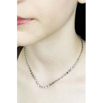 Kolye, Kararmayan Paslanmaz Çelik, Pul, Gümüş Renk, Model416