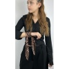 Leopar Desen, Piliseli (Katlamalı) Fular 29, 48cmx48cm