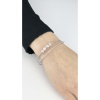 Zirkon Taşlı, Çiçek ve Kurdele Figürlü Vip Seri Kelepçe 170, Silver Renk