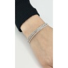 Zirkon Taşlı, 3lü Lastikli Bileklik 167, Silver Renk