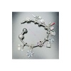 Charm Taşıyıcı Paslanmaz Bileklik 141, Küre Klipsli 17cm