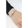 Charm Taşıyıcı Paslanmaz Bileklik 139, Kalp Klipsli 19cm