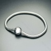 Charm Taşıyıcı Paslanmaz Bileklik 138, Küre Klipsli 19cm