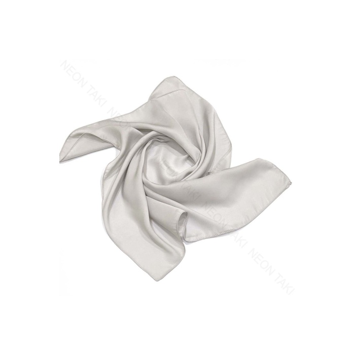 Açık Gri Renk, Fular 11, 57cmx57cm