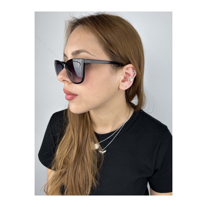 Küpe, Zirkon Taşlı, Kararmayan Çelik, Kıkırdak bölgesi, , Altın Renk, Model331