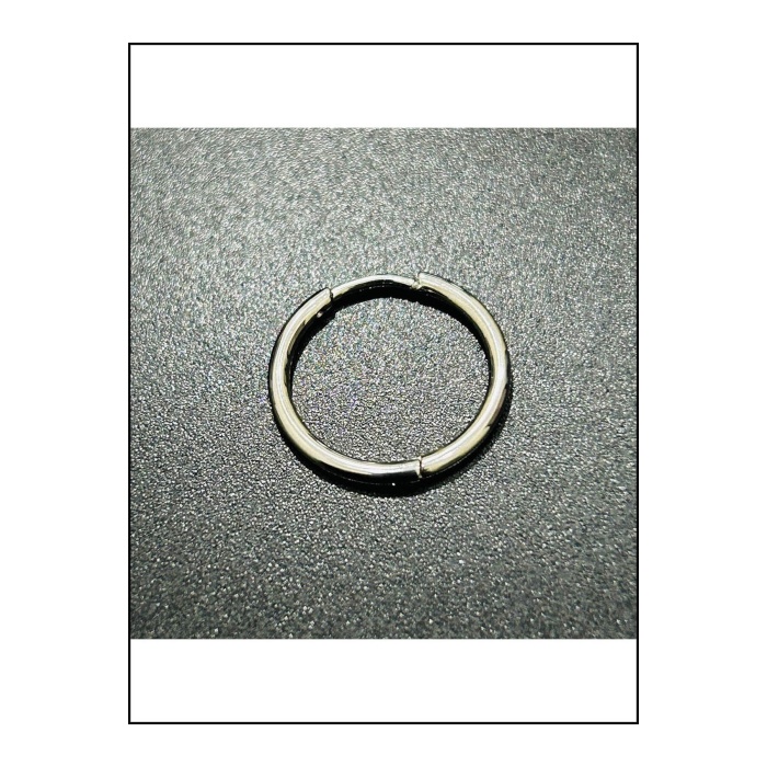 Küpe, Kararmayan Paslanmaz Çelik, Halka Model, Gümüş Renk, Model423