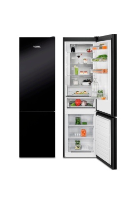 60x200 cm Alttan Dondurucu Combi Tip No-Frost Cam Buzdolabı