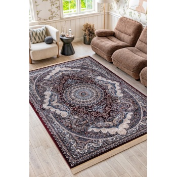 Doğu’nun Rüyası mistik ve zarif bir çağrışım Geleneksel İran Halısı Desenli Kırmızı Tonlarda Halı