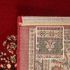 Klasik desenli Salon Halısı Dokuma Halı Iran tarzı Madalyon süsleme Bordo Krem