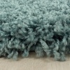 Yuvarlak Shaggy Halı Salon halısı yumuşak yüksek havlı düz Aqua pastel Mavi