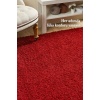 Yüksek Tüylü 30 mm Hav Yüksekliğinde Düz Kırmızı Renkli Shaggy Halı