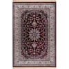 Geleneksel İran Desenli Burgonya Zeminli Kırmızı Tonlarda Halı