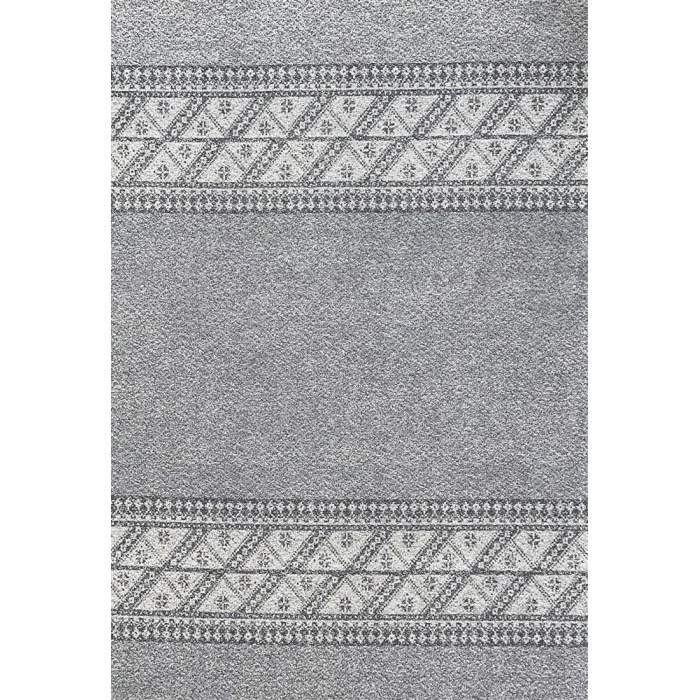 Modern Şönil Dokuma İskandinav üçgen desenli Açık Gri Halı