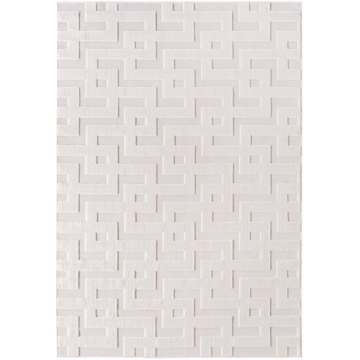 Krem Sisal Labirent desenli Halı İç Dış Mekan Teras Balkon Salon Mutfak Oda Çocuk Halısı