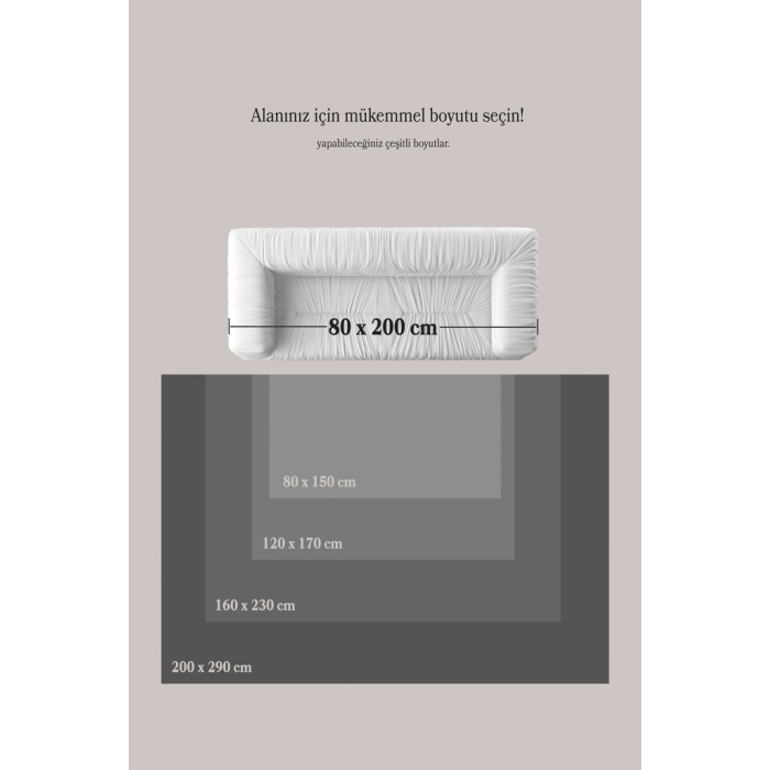 Yumuşak Peluş Tüylü İskandinav desenli Kabarık Bukleli Krem Renkli Halı