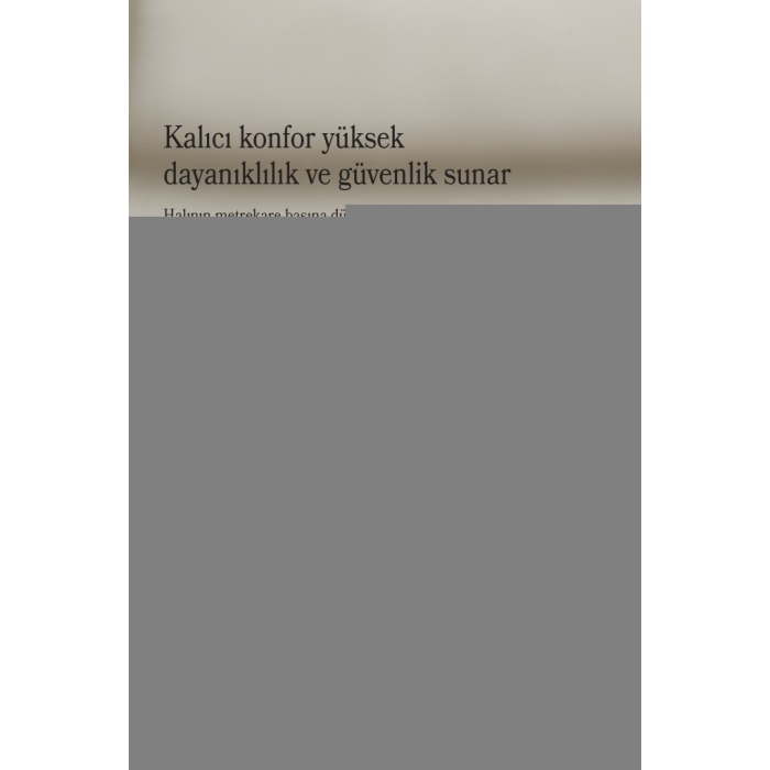 Yumuşak Peluş Tüylü İskandinav desenli Kabarık Bukleli Krem Renkli Halı