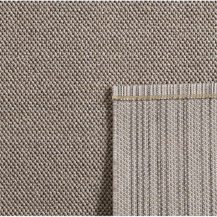 Yumuşak Bukleli Sisal Jüt Salon Oturma Odası Kahverengi Renkli Yuvarlak Halı