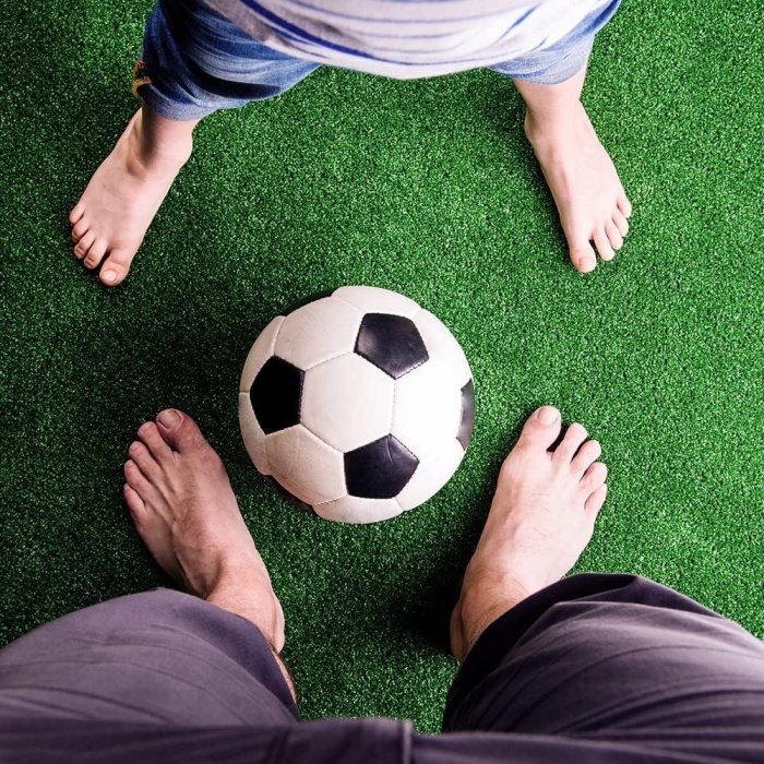 Kesme Suni Yapay Yeşil Çim Halı 7 mm Balkon Teras Bahçe Dekoratif Kaymaz