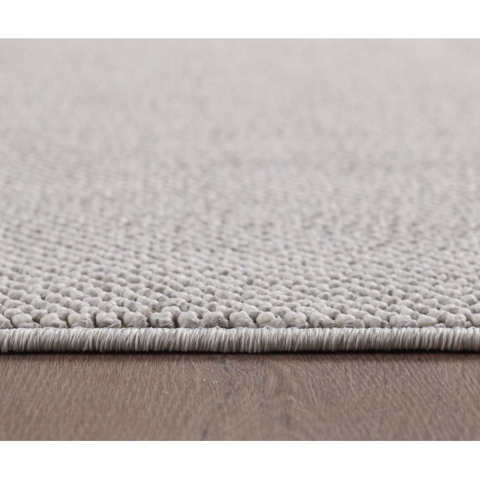 Yumuşak Bukleli Sisal Jüt Salon Oturma Odası Gümüş Renkli Halı