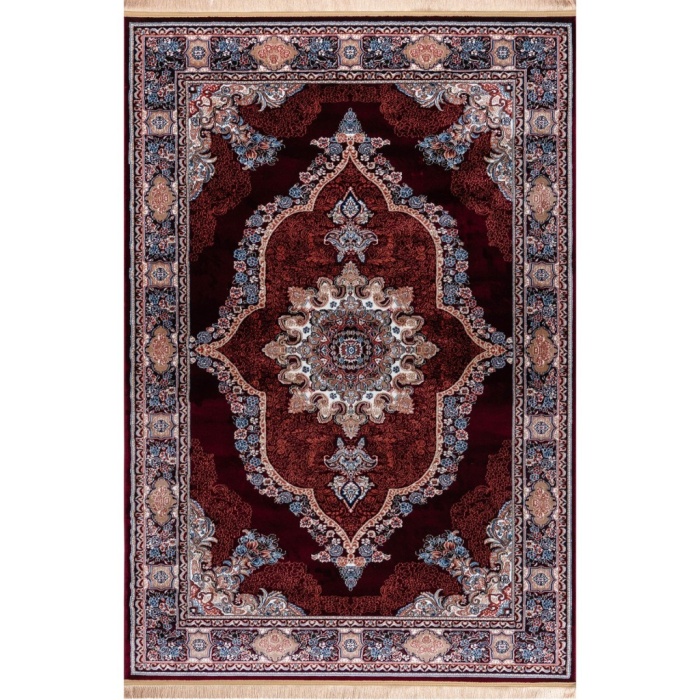 Evinize Ruh Katacak Geleneksel İran Halısı Desenli Kırmızı Tonlarda Halı