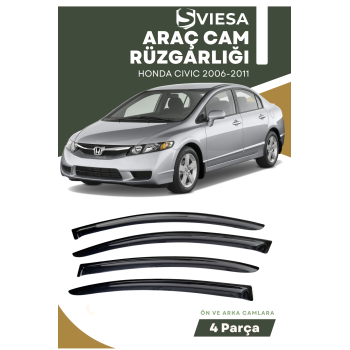 HONDA CIVIC 2006-2011  uyumlu oto camlara özel ölçü cam rüzgarlığı rüzgarlık