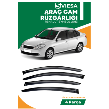 RENAULT SYMBOL 2013  uyumlu oto camlara özel ölçü cam rüzgarlığı rüzgarlık