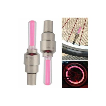 Led Işıklı Lastik Sibop Kapağı - Pembe