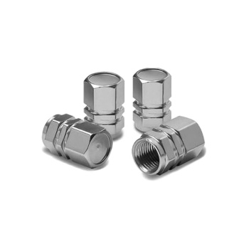 Alüminyum Hexagon Sibop Kapağı 4Lü Set Gümüş