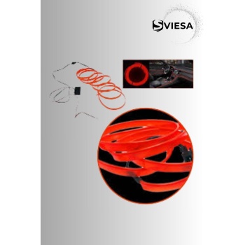 Araç Içi Torpido Ledi Şerit Led Ip Led Neon Turuncu 2 Metre