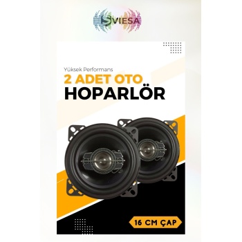 16 Cm Hoparlör 600w Iki Yollu Oto Hoparlörü, 2 Adet