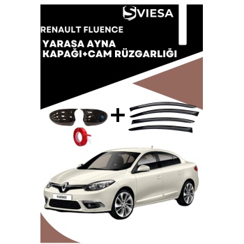 Renault Fluence Uyumlu Batman Yarasa Ayna Kapağı + Cam Rüzgarlığı