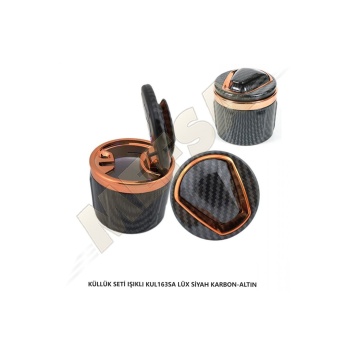 Led Işıklı Küllük Iki Parça Araç Içi Ofis Ev