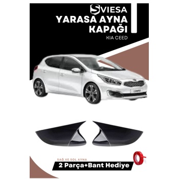 Kia Ceed 2012-2017 Uyumlu Batman Yarasa Ayna Kapağı Piano Black