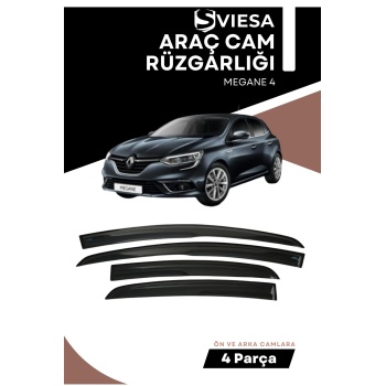 MEGANE 4 uyumlu oto camlara özel ölçü cam rüzgarlığı rüzgarlık