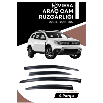 DACIA DUSTER 2014-2017 uyumlu oto camlara özel ölçü cam rüzgarlığı rüzgarlık
