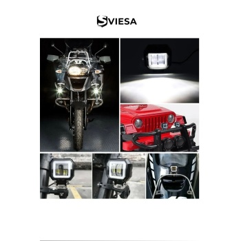 Motosiklet Sis Farı 2 Adet Angel Beyaz Renk