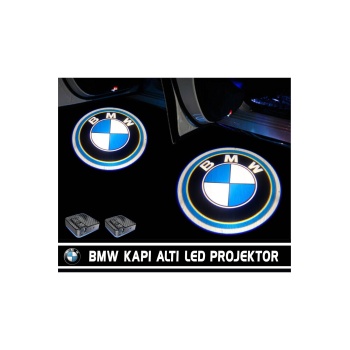 BMW  Pilli Yapıştırmalı Kapı Altı Led Hayalet Logo ( 2Adet )