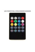 Araç Içi Aydınlatma Sorelis Kumandalı Müziğe Duyarlı 12 Led Ayak Altı Led - 7 Renk Rgb Pro
